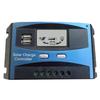 12V/ 24V Solar Panel Regulator with Adjustable LCD Display 30/40/50/60A Double USB Solar Charge Controller Easy to Use
