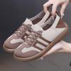 Women Flats 2026 Spring New Autumn Mesh Breathable Comfortable Soft Sole Casual Shoes Fashion Cross Tied Vintage Fly Weave Shoes