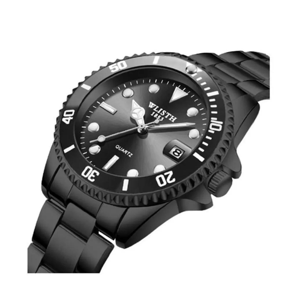 Men s Analog Simple Cooling Metal Suit Watch A24749_BlackBlack
