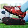 Youth Adult Men's and Large Size Football Shoes Lace-Up Men's TF Broken Nails Elementary School Student Competition AG Long Nails Older Children
