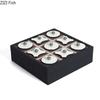 Minimalism Leather Tic-Tac-Toe Game Chessboard Geometric Artwork Ornaments Desk Decoration Chess Pieces Casual Chess Game