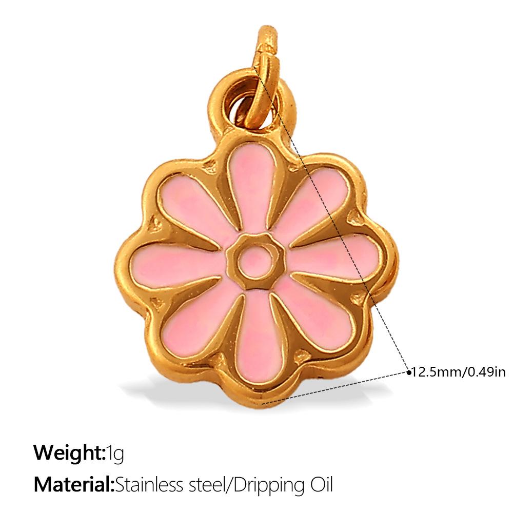 Yori 2Pcs Stylish and Versatile Multi-colored Flower Pendant Handmade DIY Jewelry Accessories Charm Wholesale 2026