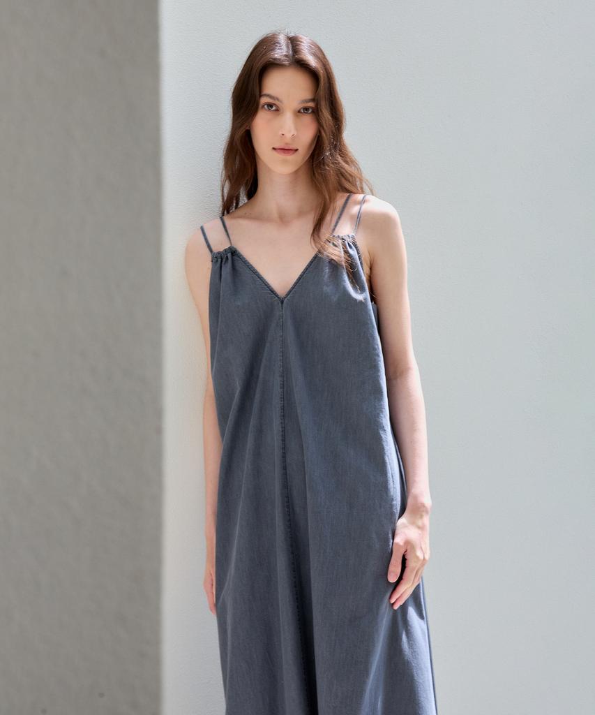 The Ello Breeze Denim Dress (Gray)