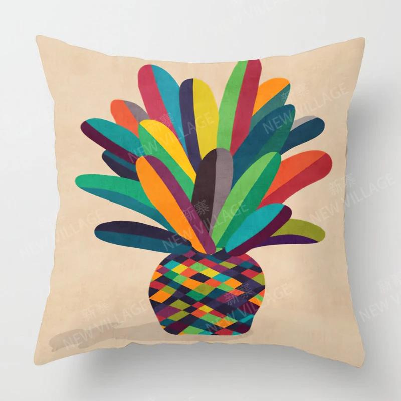 Zuhause Wohnzimmer Mode Dekoration Kissenbezüge Leinen Sofakissenbezüge 45*45 Kissenbezug 40x40cm 50x50 45x45