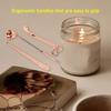 3pcs Candle Wick Trimmer Set Wick Trimmer Candle Snuffer Wick Dipper Stainless Steel Candle Accessory Set Rose Gold