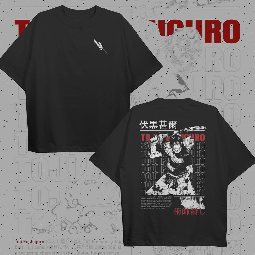 Jujutsu Kaisen Toji Fushiguro T-Shirt Herren Anime Zauberer-Killer Grafik-T-Shirt Japanischer Manga Streetwear Kurzarm Oversize Oberteil