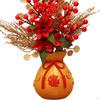 Artificial Flowers Potted Flower Ornaments Decorative Table Centerpieces Year