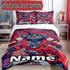 3pcs Duvet Cover Set (1*Duvet Cover + 2*Pillowcase, Without Core), Custom Name Transformers Pattern Bedding Set, Home Bedroom Decor Gift