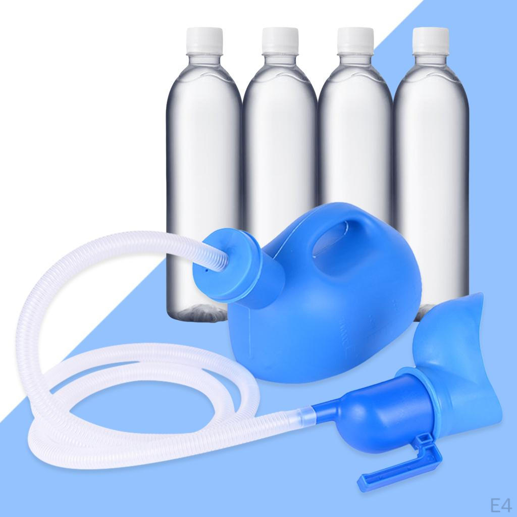 2000ml Urinal Bottle ,with 1.6M Hose Pee Emergency Toilet Reusable, Universal , Urgent Pot for Trip
