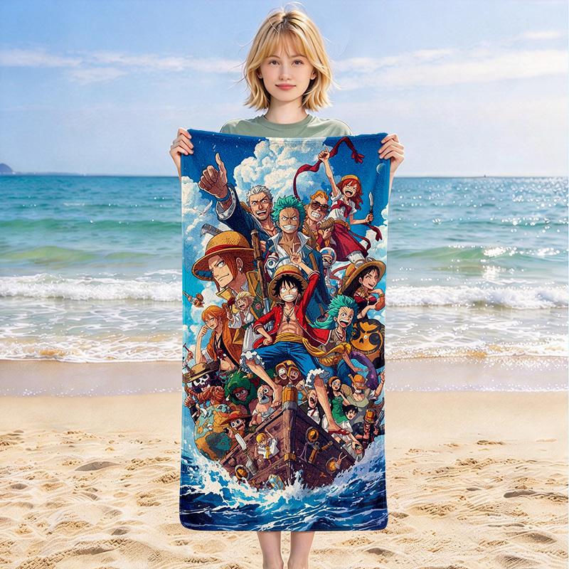 One Piece Stylish Digital Printing Beach Towel Quick‑Drying Absorbent Blanket for Beach Pool Gym Travel C3130