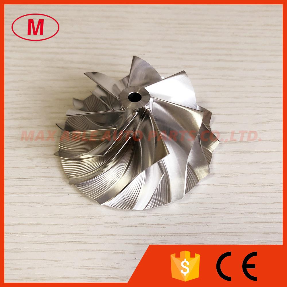 RHF5 reverse 54.50/70.00mm 7+7 blades High performance Turbo milling/aluminum 2618 /billet compressor wheel