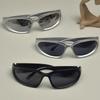 Classic Punk Sports Sunglasses Women Men Y2K Style Cat-Eye Sun Glasses Mirror Stylish Eye Wear 2000s Classic Style Shades Gafas De Sol