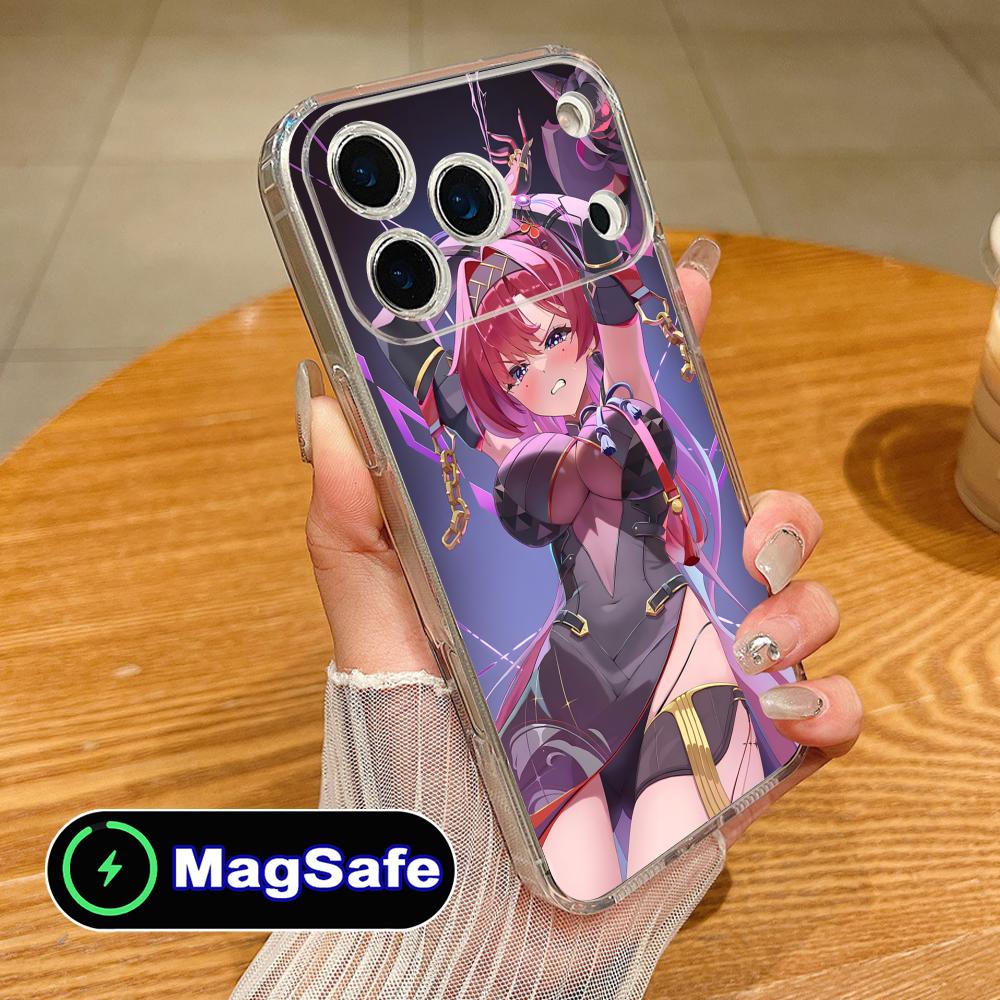 

Wuthering Waves Yinlin Mobile Phone Case for iPhone 17 16 15 14 13 12 11 Air Pro Max Plus Mini Magsafe Clear Colorful Cover iPhone 11 Pro Max