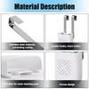 Toilet Tank Tablet Holder with Hook Prevents Residue & Pollution in Water Tank Tablet Rack Easy Install Rust-Resistant Cleaner R