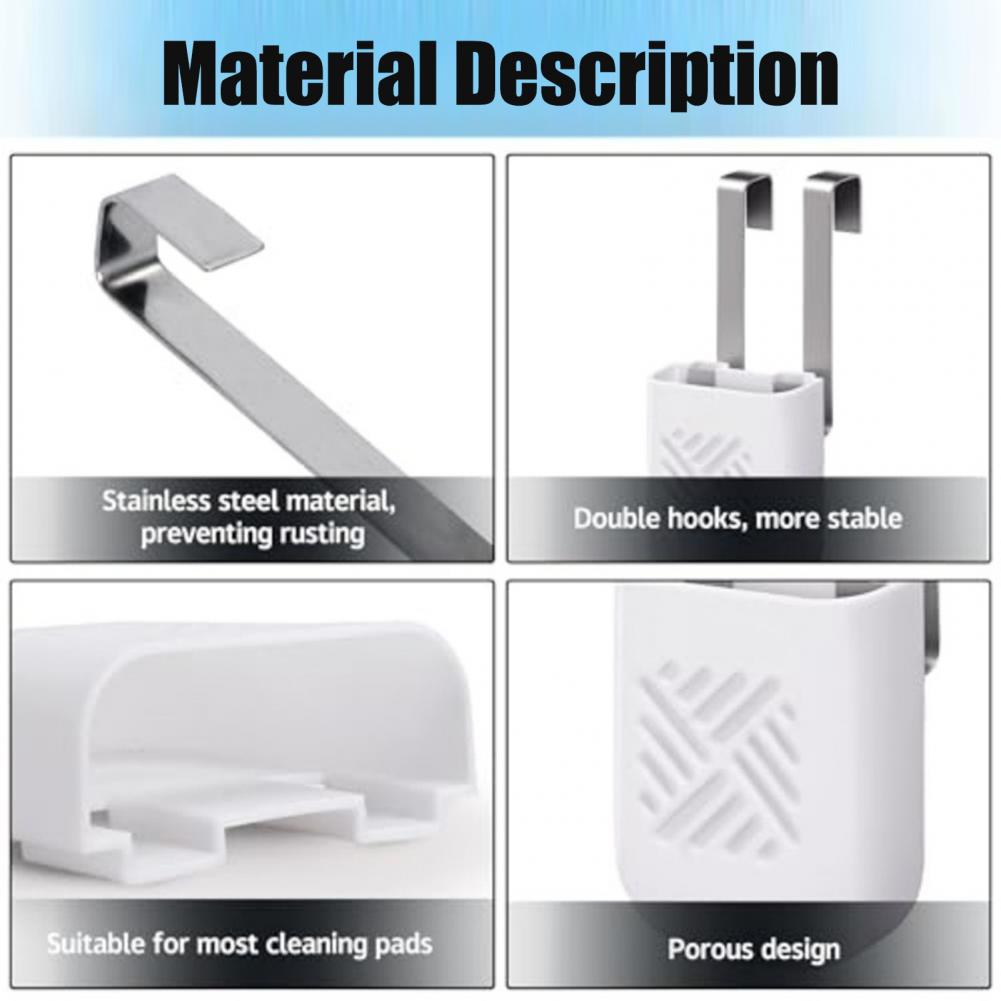 Toilet Tank Tablet Holder with Hook Prevents Residue & Pollution in Water Tank Tablet Rack Easy Install Rust-Resistant Cleaner R