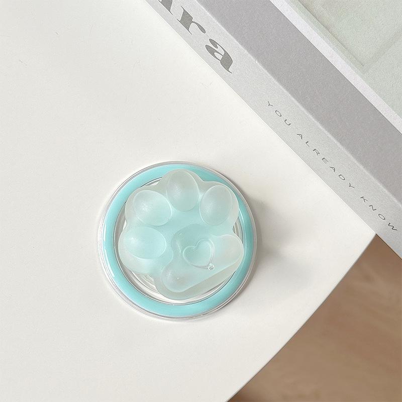 Korean Transparent Solid Color Sandwich Cat Claw Magnetic Suction Bracket Suitable For Magsafe Airbag Bracket Mobile Phone Adsorption Ring