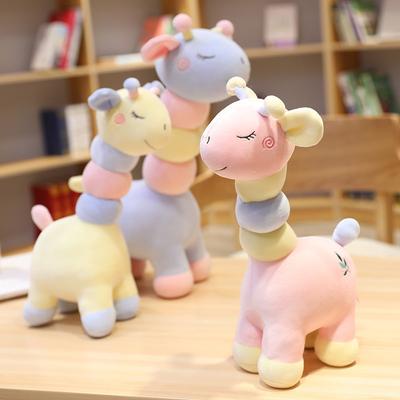 Giraffe Plush Toy Soft Color Deer Scratching Machine Doll