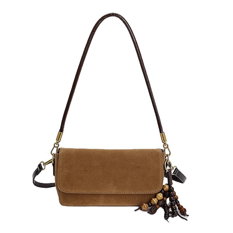 2025 New Trendy Niche Design High-end Single Shoulder Armpit Bag Women's Autumn and Winter Versatile Portable Baguette Bag Crossbody