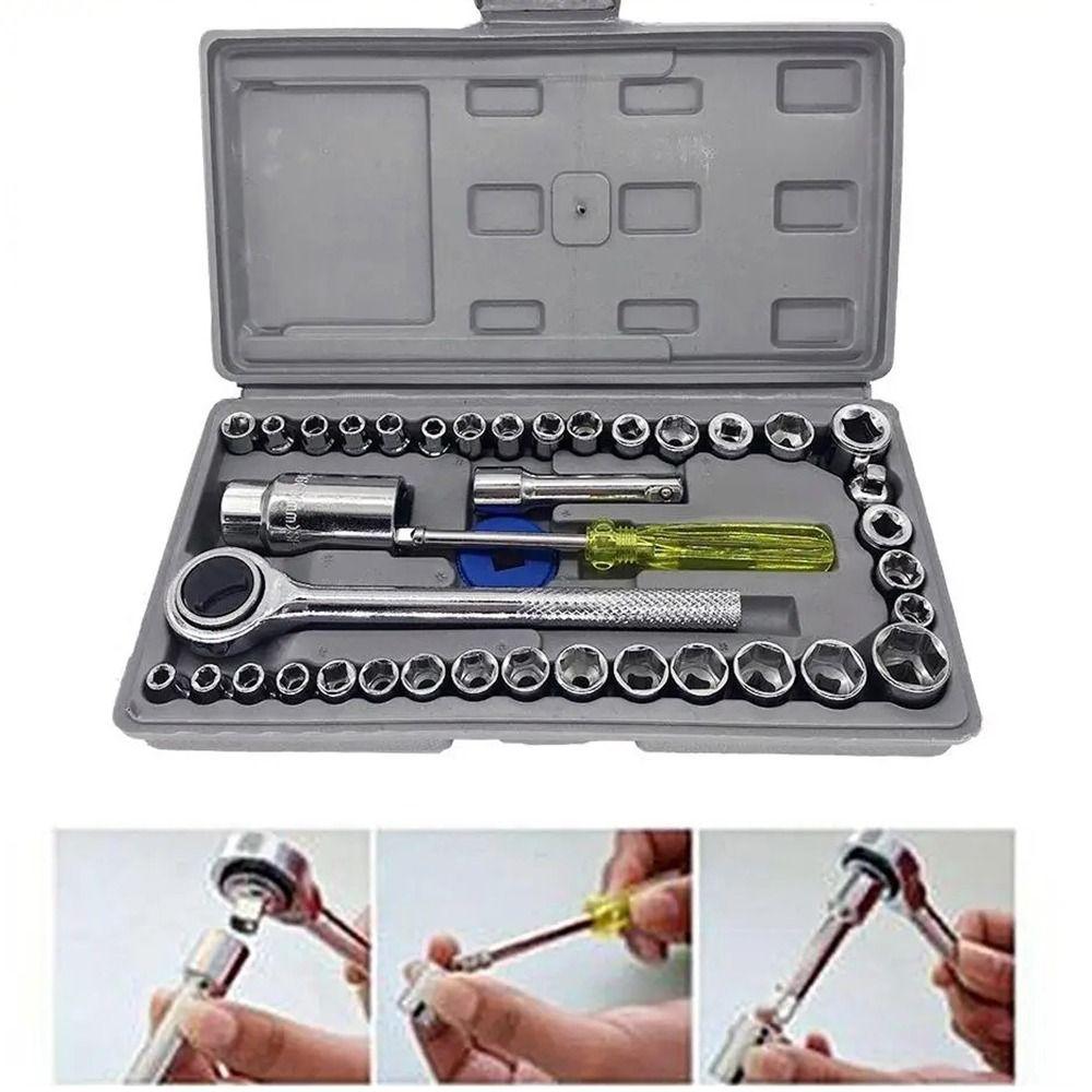Strong Toughness Socket Wrench Set Wear-resistant Hand Combination Tool Kit  Home