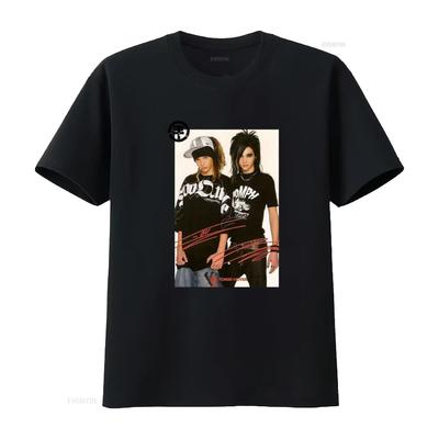 Bill And Tom Kaulitz Tokio Hotel Signature Print T Shirt For Fan S4494 Vintage Washed Top For Everyday Wear Stylish Unisex