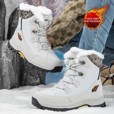 Verdickte Winter-Reise-Schneestiefel Herren Damen Outdoor Warme Kurze Stiefel Dicke Sohle Mode Baumwollschuhe Zapatillas Para Hombre