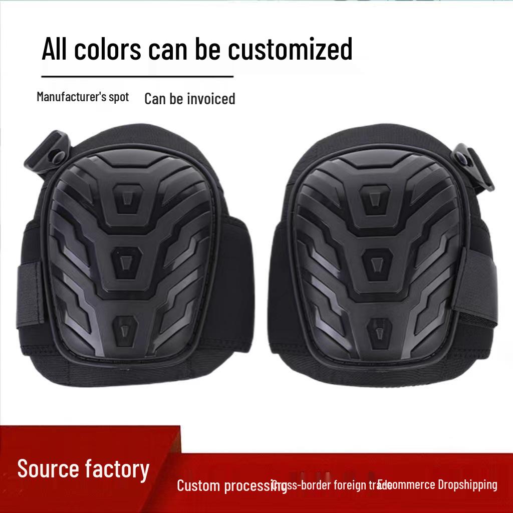 Silicone Hard Shell Knee Pads: Wear-Resistant Protection for Masons, Tiling, Car Repair, and Gardening with Shock Absorption.