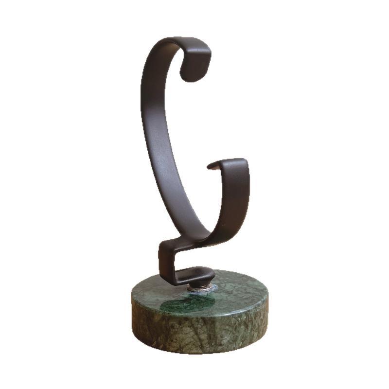 Watch Display Stand Marble Base Metal C Shape Holder Anti Slip Jewelry Wristwatch Rack Watch Collection Storage Show