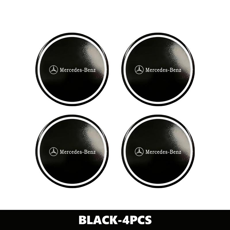 4pcs Car Logo Wheels Center Hub Cover Badge Auto Decorative Decals Accessories For Benz AMG VIANO GLB GLC W108 W124 W126 W169 NZ0
