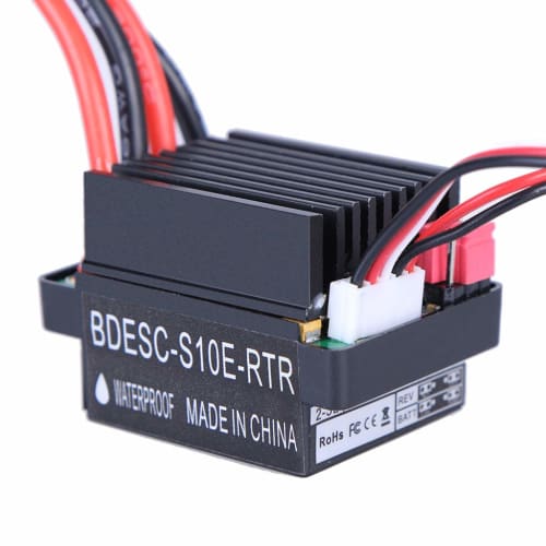 MERIGLARE 320A Brush ESC Electric Speed ??Controller with 5.6V/2A BEC Brake for 1/8 1/10 RC Truck Buggy Crawler Car/Boat Upgrade