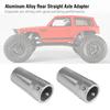 Aluminum Alloy Rear Straight Axle Adapter for AXIAL AX90056 Jeep Wrangler RC Car Part (Silver)