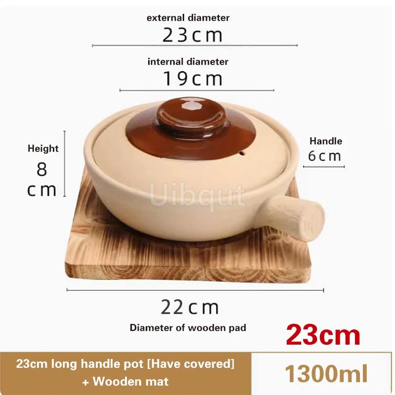 Hong Kong style Little pan rice Casserole Single handle old-fashioned clay pot Commercial high-temperature resistant sand pot