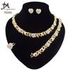 T0245 High Quality 14K Gold Plating Jewelry Women Jewelry Set 14k Gold Plating Diamond XOXO Jewelry Set