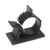 100 Pieces Cord Holder Organizer Punch Bases Mount for Home Office , Black, 13mm-16mm