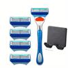 Porte-lames de rasoir cinq couches portable pour homme – Lavable et durable