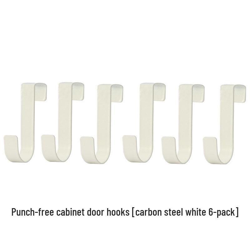 No-Drill Silent Wrought Iron Over-Door Clothes Hook & Storage Rack