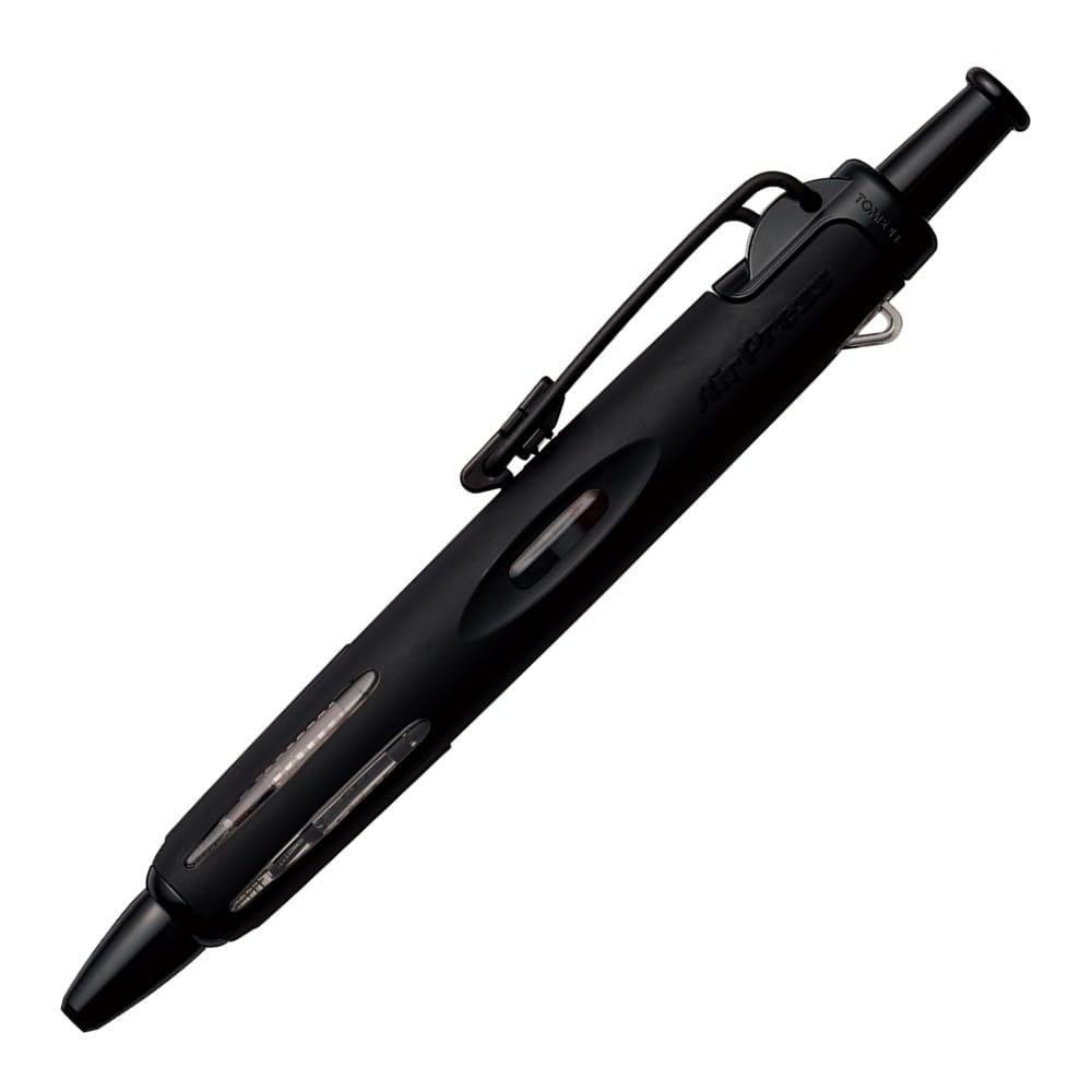 Tombow AirPress Full Black Ballpoint Pen 0.7mm Oil-Based (1 pen) BC-APN12