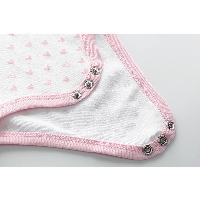 Kiddiezoom 5 Pcs Fashion Baby Boys Girls Bodysuits 100%Cotton Soft Newborn Clothes