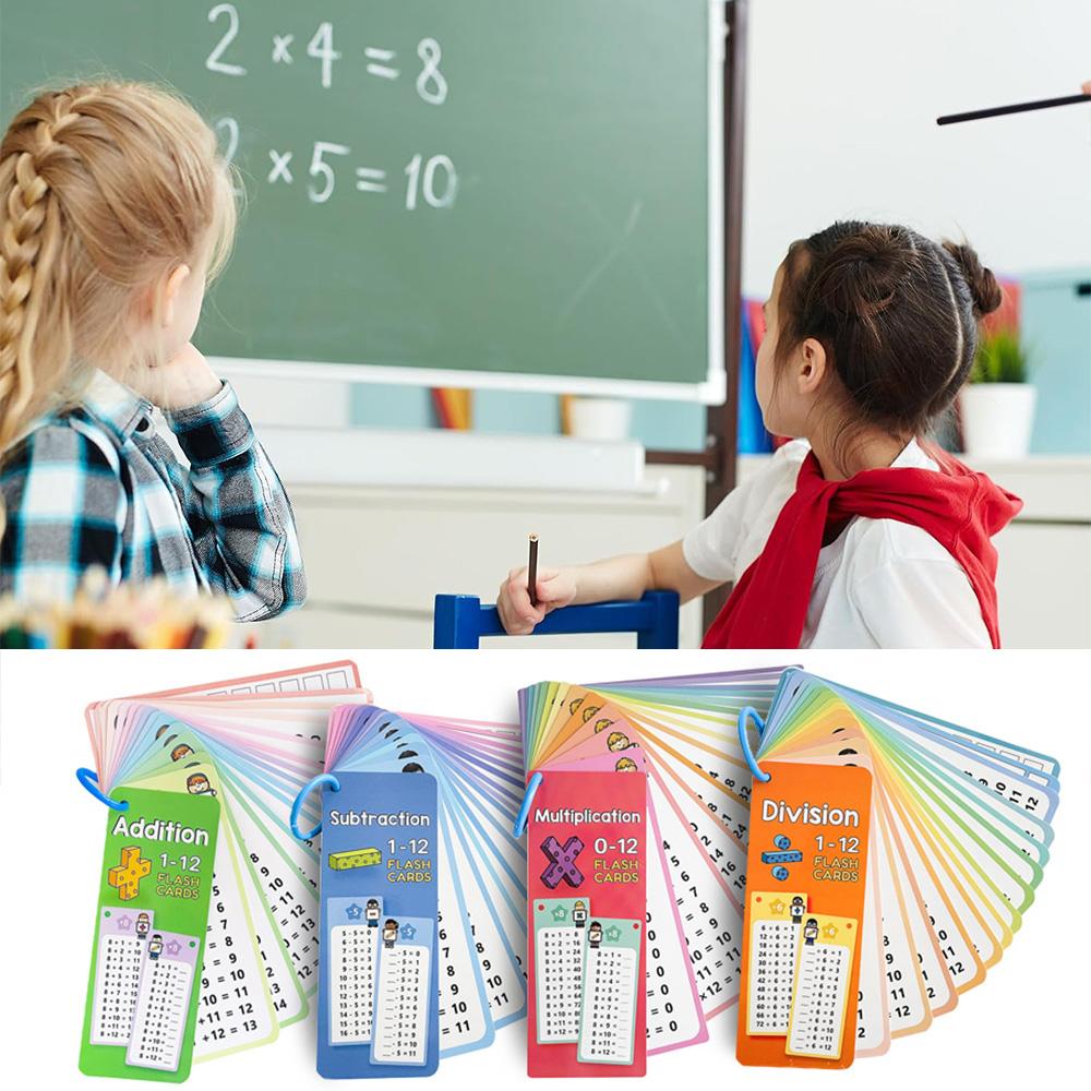 Silinebilir Matematik Eğitim Kartları, Toplama, Çıkarma, Çarpma, Bölme, Çocuklar İçin Matematik Pratiği, Montessori Öğretim Materyali