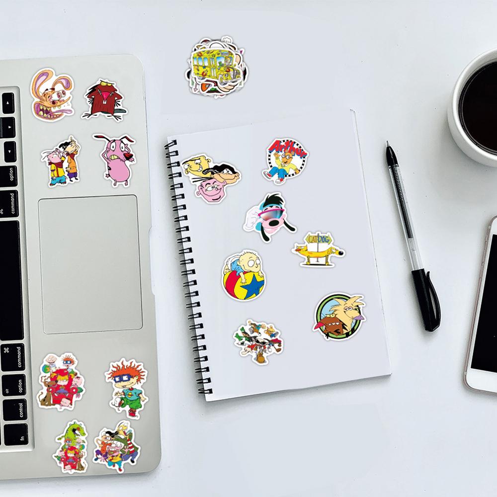 90s Cartoon Stickers Fun and Cute Stickers for Laptop Bumper Skateboard Computer