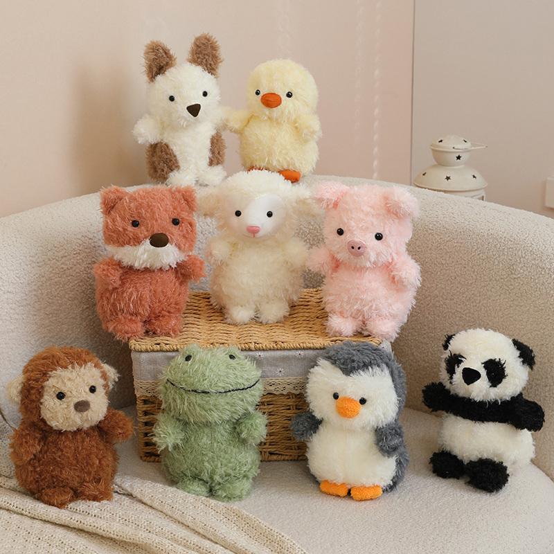 20Cm Soft Furry Plush Toys Kawaii Cute Fox Owl Pig Lamb Chick Duck Stuffed Animals Toys Pp Cotton Plushies Dolls Gifts Children