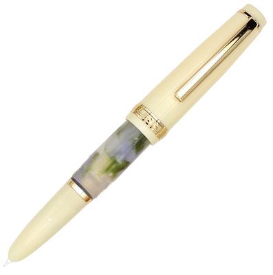 Gullor Mini Füllfederhalter mit Gold Acryl Taschenclip Verdeckte Extrafeine Feder, Stift, Blaugrün, (0,38 mm)