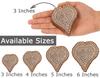 IBA Indianbeautifulart Textile Printing Block Hearts Print   Hand Carved Wooden Stamp Wood Block Printing Textile Stamps For Fabric  Pottery Blocks-3