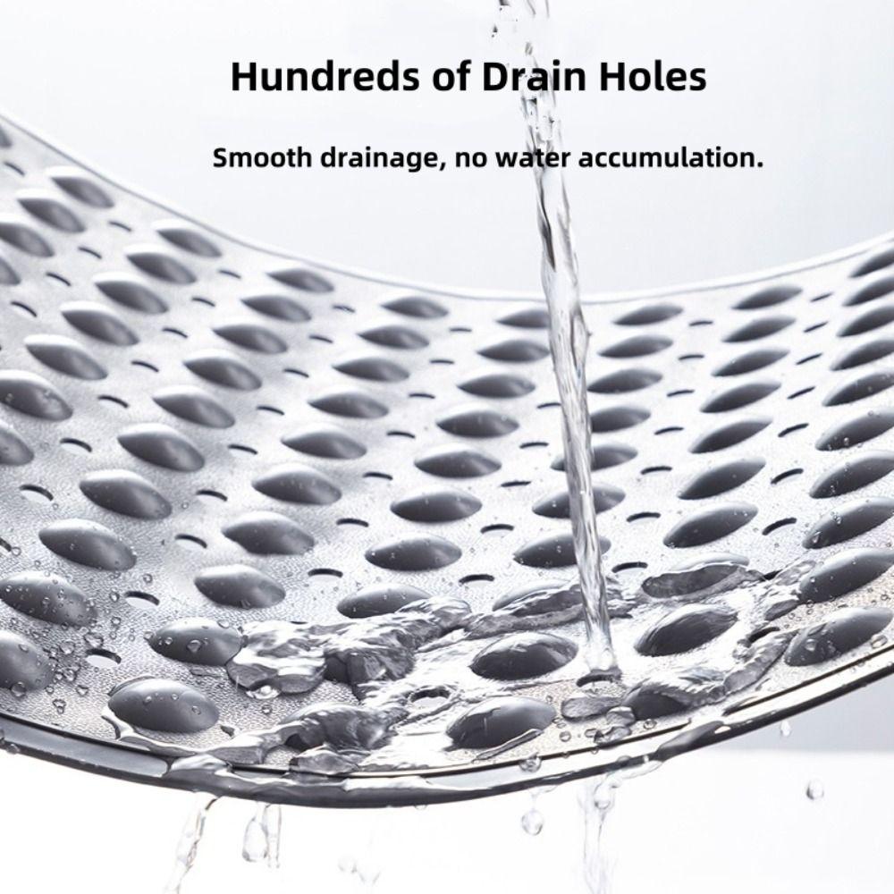 with Suction Cup Shower Mat with Drain Holes Bathroom Mat New Massage Shower Rug