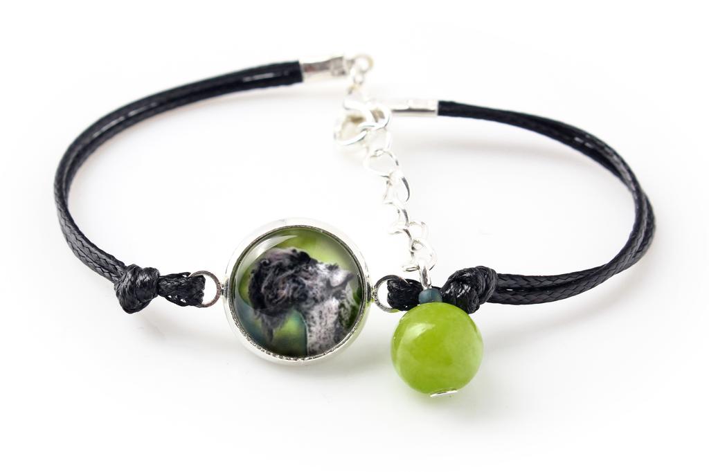 Kerry Blue Terrier, Irish Blue Terrier - bracelet with your photo handmade, unique jewelry from the Art-Dog brand