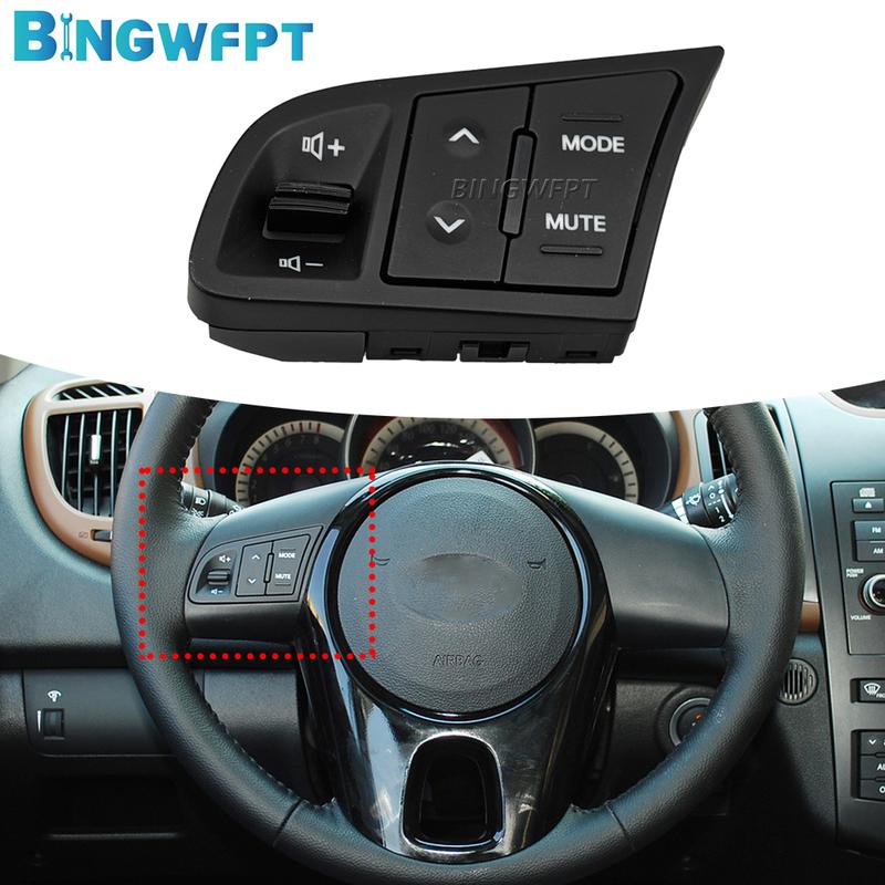 Left Mode Mute Volume Button 96700-2K000 For Kia Forte Shuma Cerato Koup 2008-2012 Steering Wheel Switch