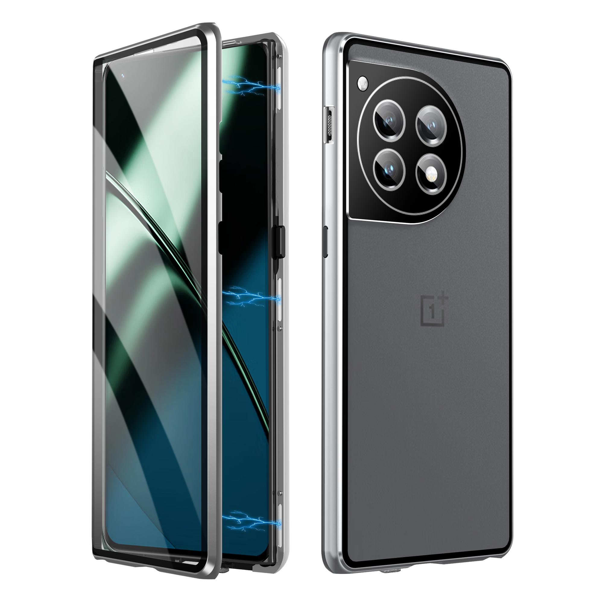 

Для OnePlus 12 5G Чехол из закаленного стекла Защитный замок Полная защита корпуса Чехол для телефона Black