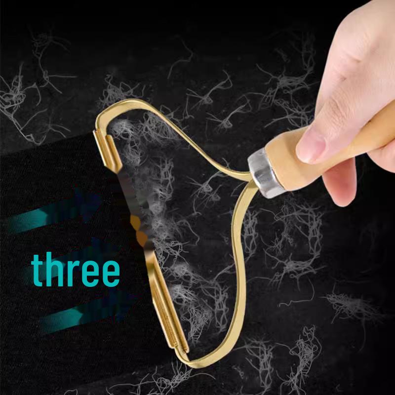 Dual-sided Hair Remover for Household Woolen Coats, Gentle On Clothes, Manual Hair and Lint Removal Tool.