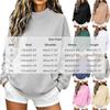 2026 Einfarbiger Damen Herbst Winter Lockerer Rundhals Langarm Hoodie