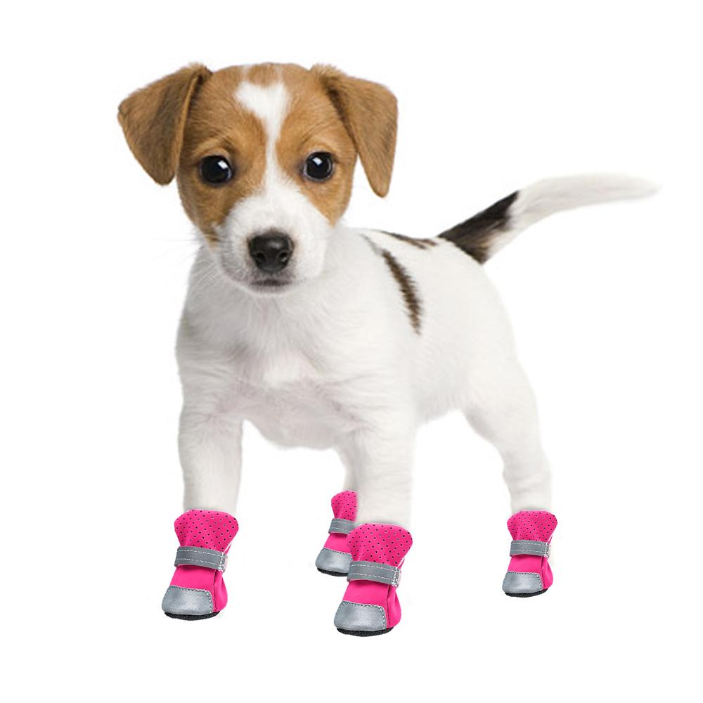 Wasserdichte Hunde Katzen Schuhe Winter Warm Hunde Welpen Socken Reflektierend Rutschfest Regen Schnee Haustier Stiefel Pfotenschützer Für Kleine Hunde