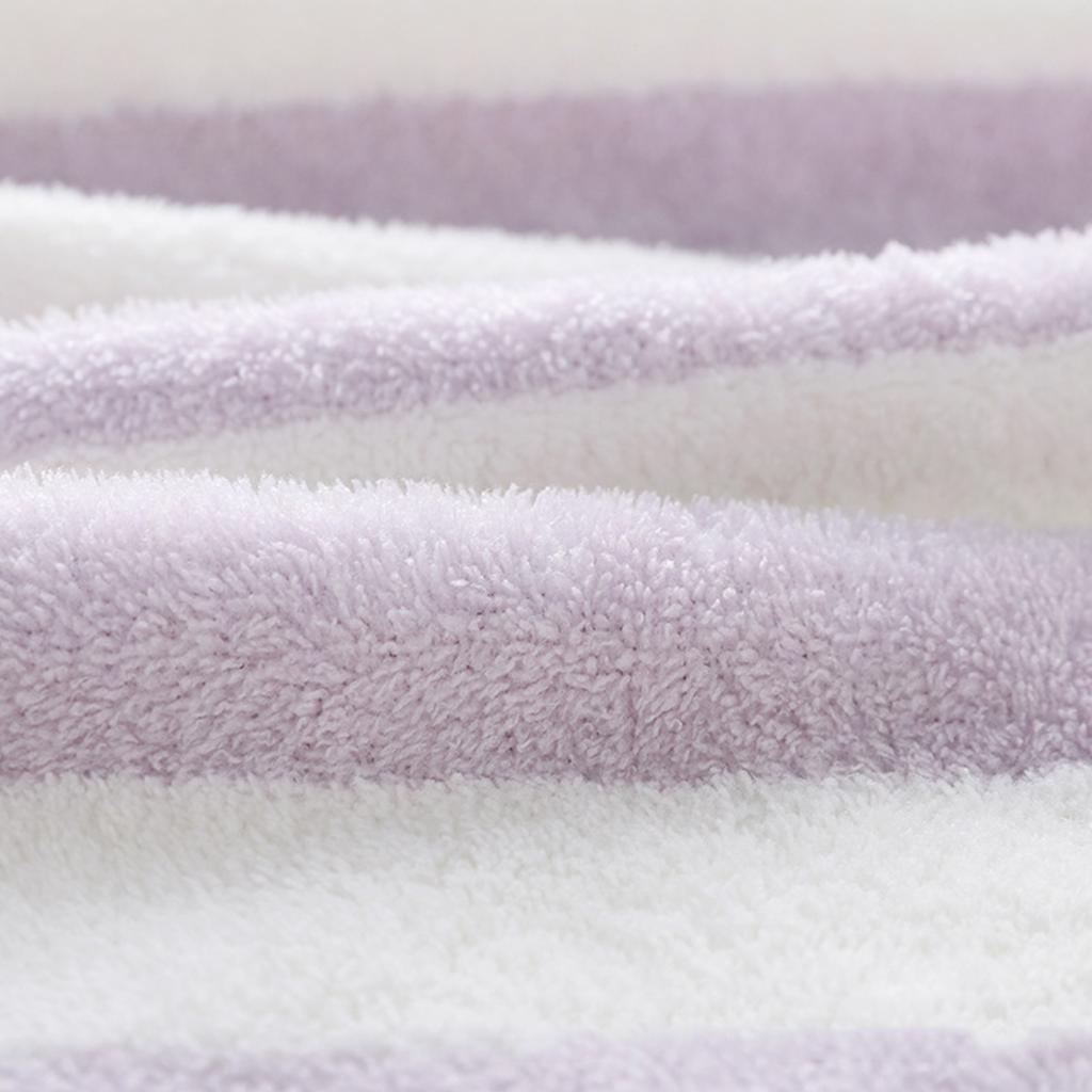 Large Plush Bath Towels Striped Design Quick Dry Highly Absorbent Soft Feel Towels for Sensitive Skin & Daily Use